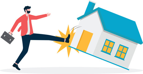 Negative real estate industry, the risks and crises of home mortgage and home price problems,

