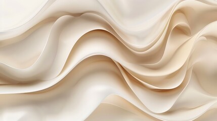 Obraz premium A smooth, flowing fabric texture in soft beige tones, evoking elegance and tranquility.