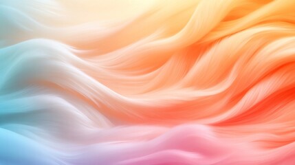 Fototapeta premium A vibrant flow of colors in soft textures an abstract representation of movement and harmony in a fluid design