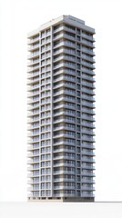 Modern high-rise residential building