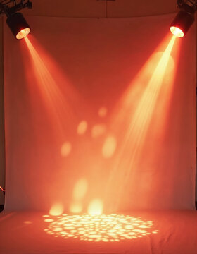 Backdrop With Illumination Of Red Spotlights For Flyers realistic image ultra hd high design
