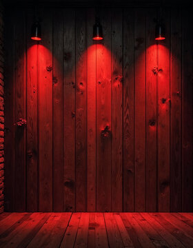 Backdrop With Illumination Of Red Spotlights For Flyers realistic image ultra hd high design
