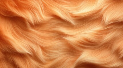 Vibrant orange waves a close-up view of silky hair texture capturing the essence of warmth and depth