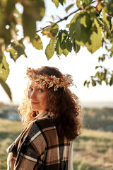  Readhead Woman with Flower Crown