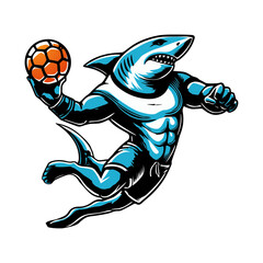 The beach handball-playing shark