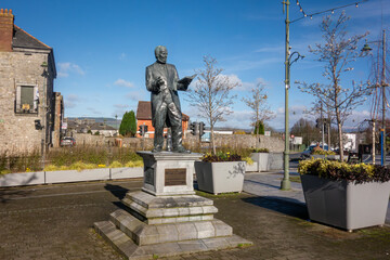 Michael Hogan Statue, Limerick, Ireland. A poet known as the Bard of Thomond