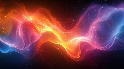 vibrant lines intertwining in a spectrum of colors creating a dynamic abstract background that exudes energy and movement perfect for a modern header illustration