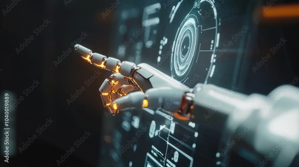 Poster automation business process rpa innovation technology concept on virtual screen.