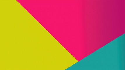 Abstract background with yellow, pink, and teal paper.