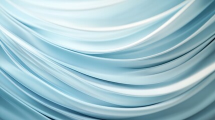This abstract image features vibrant blue and white wave patterns in motion, providing a captivating sense of depth, energy, and dynamic rhythm.