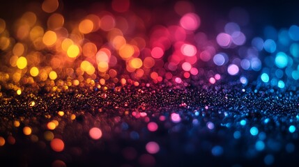 Bokeh Lights in a Multicolored Celebration Background for Festive Events