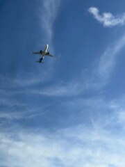 airplane in the sky