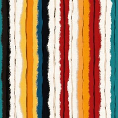 Vibrant Kente Cloth Inspired Repeating Pattern