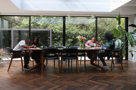 Teachers and students during workshops