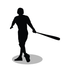 Baseball silhouette illustration Design Baseball silhouette icon