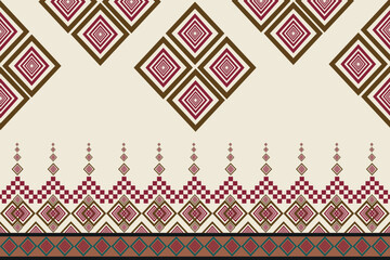 Obraz premium seamless pattern asian design border floral