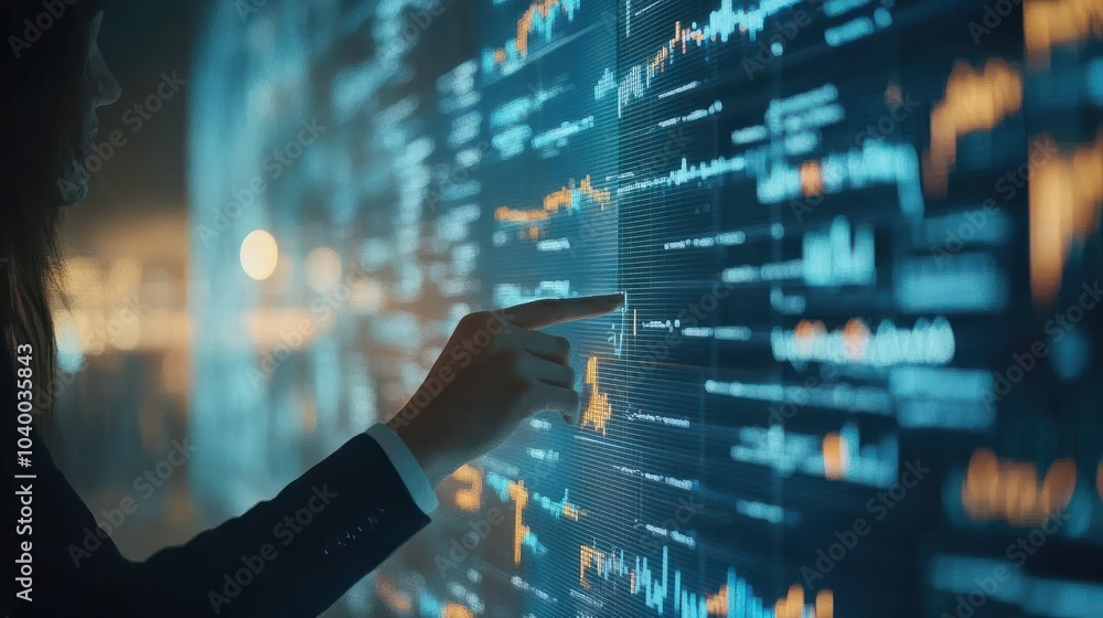 Poster data science business analysis and strategy big data conceptbusiness teamwork analyzing financial gr