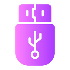 usb drive gradient icon