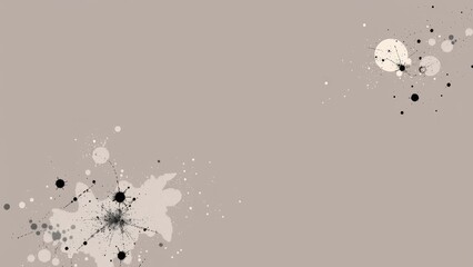 Abstract background with black and white splatters