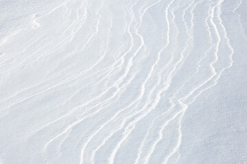 texture of cold winter snow
