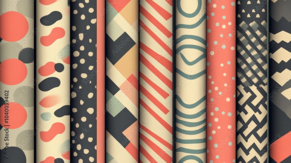Aufkleber graphic design resource pack containing patterns, textures, and sets for digital and print design.