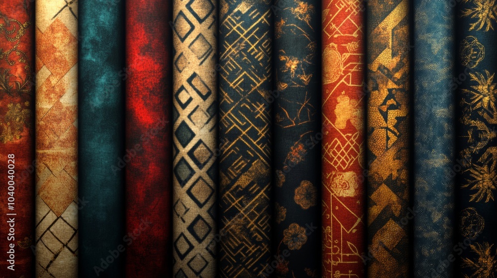 Aufkleber graphic design resource pack containing patterns, textures, and sets for digital and print design.