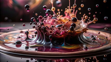 Ink Blots Liquid Stains Set for Creative Design and Artistic Projects