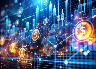 Obraz premium Innovative Fintech Services and Technologies in Finance for Macro Photography