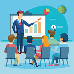 business lecture vector art