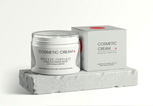 Cosmetic Cream Packaging Mockup