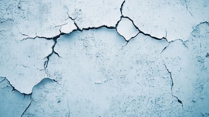 Obraz premium Cracked White Surface with Fractured Texture