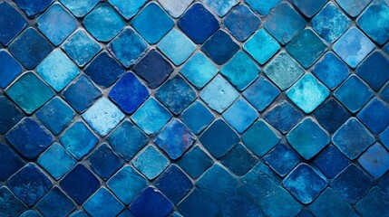 Indigo Glowing Tile Texture, a mesmerizing surface design featuring luminous indigo tiles, perfect for modern decor and artistic projects.