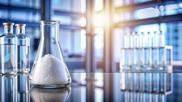 Laboratory Bottle with Sodium Oxalate for Scientific Research and Experiments