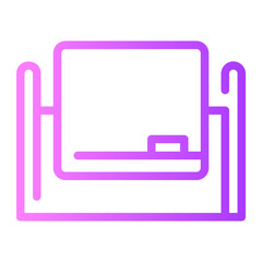 whiteboard gradient icon