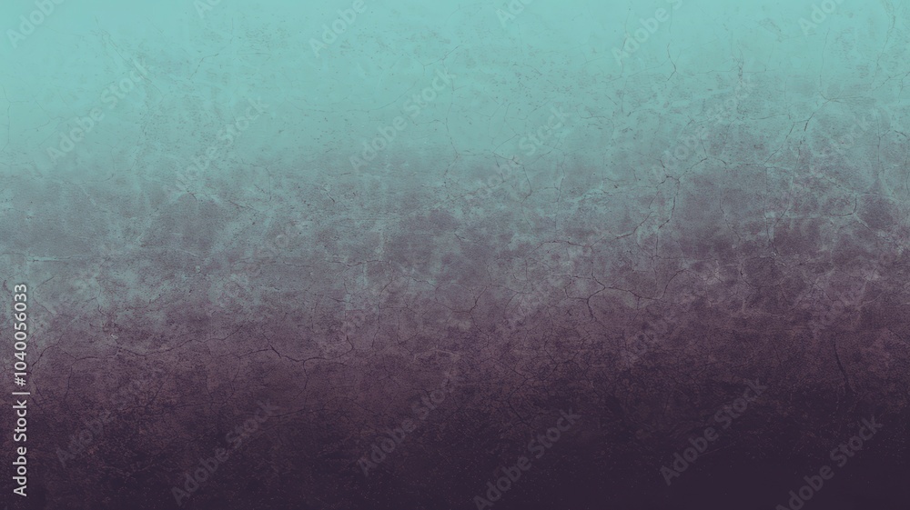 Poster teal to purple gradient texture. abstract background with a teal to purple gradient and a textured f