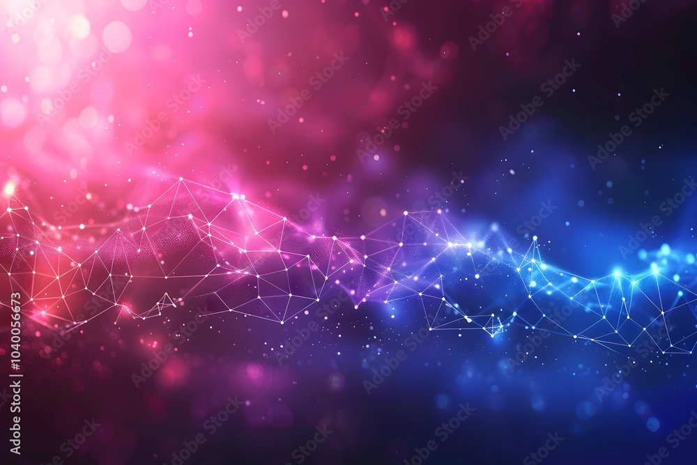 Poster vibrant abstract background with colorful light and geometric patterns