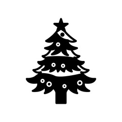 Christmas Glyph Icon, Vector illustration