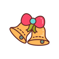 Jungle Bells Filled Icons , Vector illustration