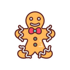 Teddy Cookie Filled Icons , Vector illustration