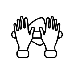 Baking Outline Icon, Vector illustration