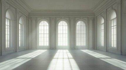 Bright and Open Minimalist Interior Space