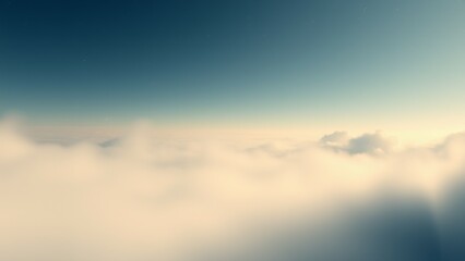 Above the clouds, a serene view.
