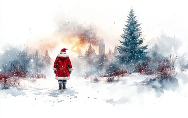 Joyful Journey at the North Pole in Winter Wonderland