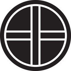 Round Window Glyph Icon
