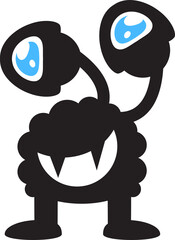 Monster Cartoon Character Illustration