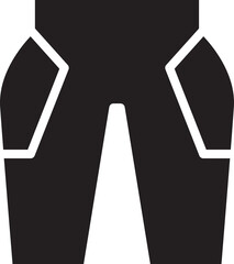 Short Pants Glyph Icon