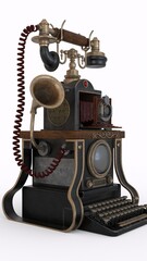 Antique smart telephone with camera
