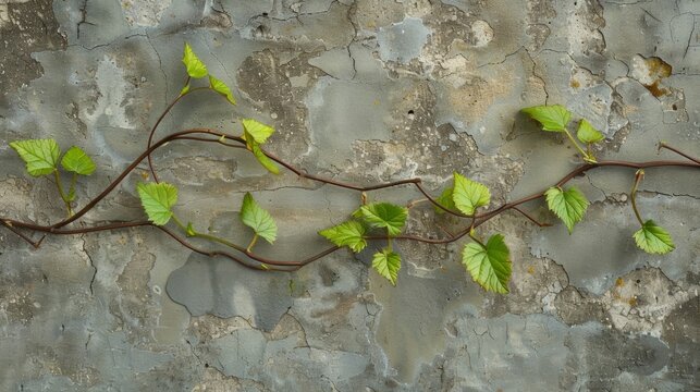 A pair of entwined vines demonstrating the inseparability of entangled particles.