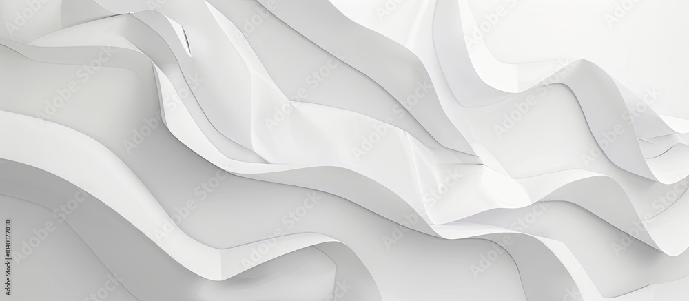 Poster abstract white geometric texture background with modern line border featuring copy space image