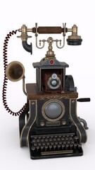 Antique smart telephone with camera